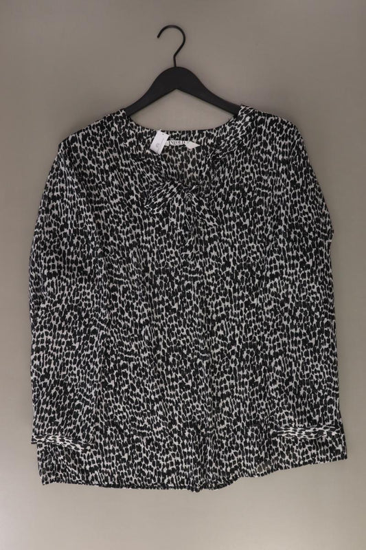 Studio Untold Schluppenbluse Gr. 48 Langarm schwarz aus Polyester