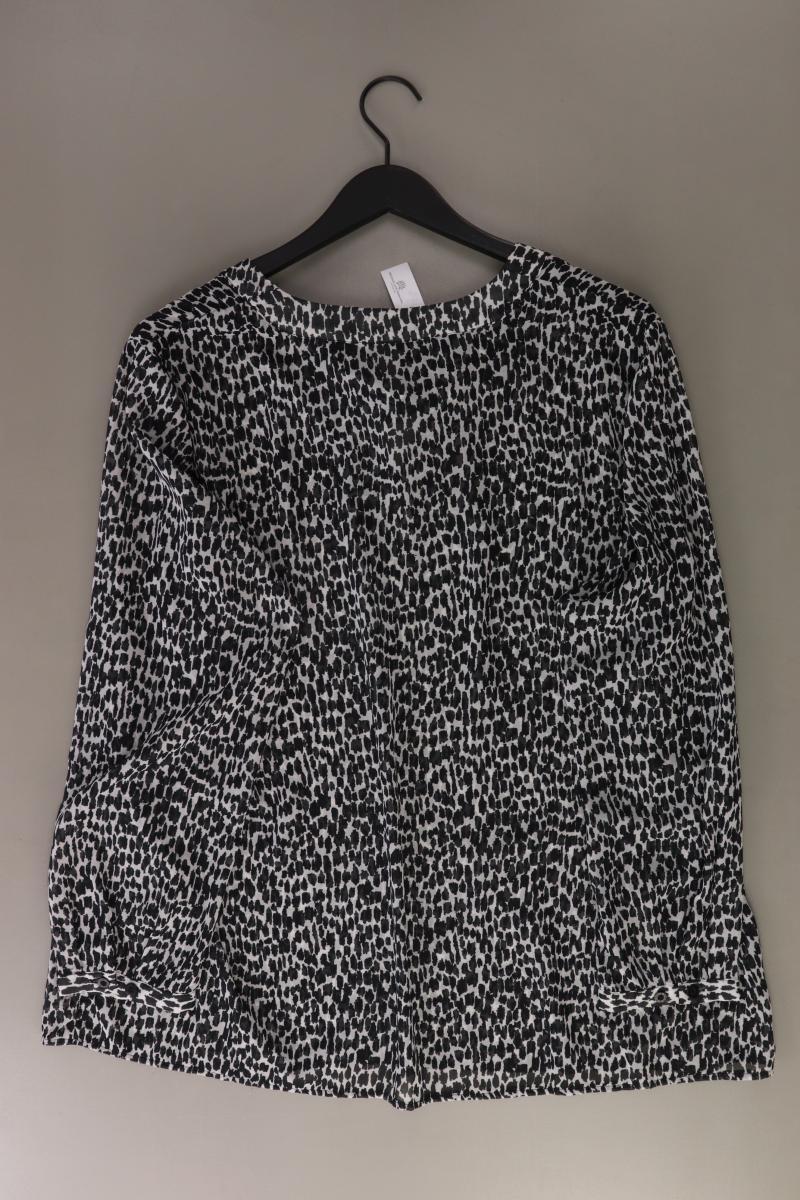 Studio Untold Schluppenbluse Gr. 48 Langarm schwarz aus Polyester