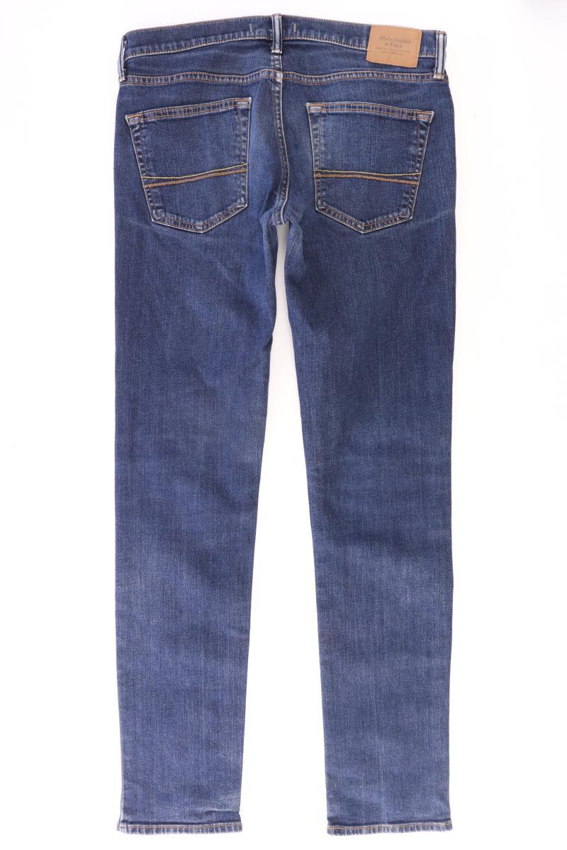 Abercrombie & Fitch Straight Jeans Gr. W32/L34 blau aus Baumwolle