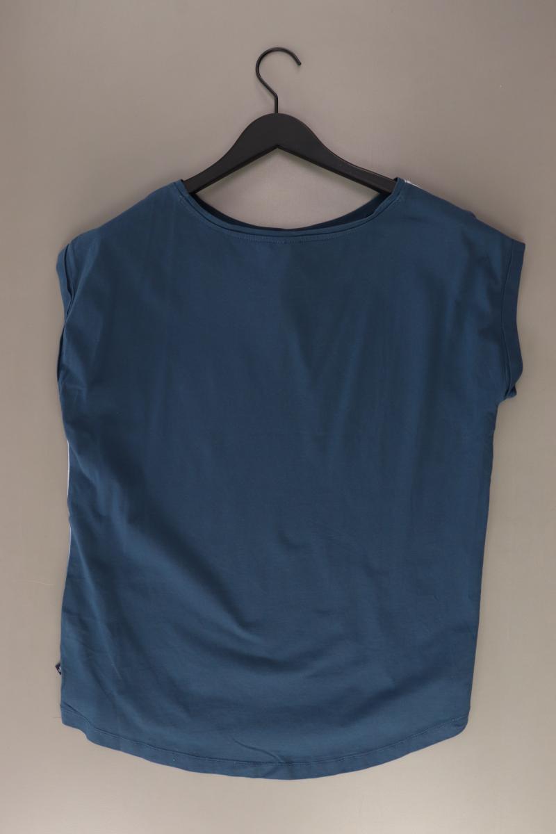 s.Oliver Printshirt Gr. XL Kurzarm blau aus Polyester