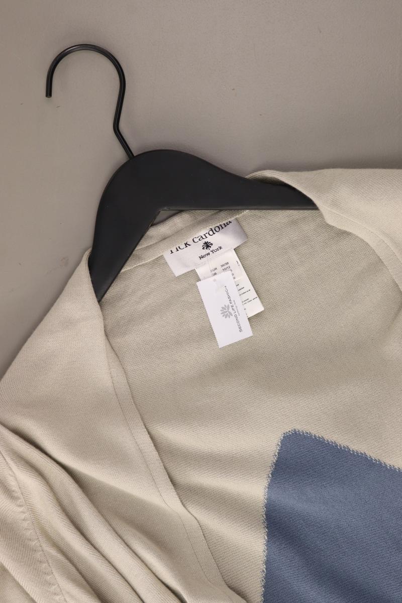 rick cardona Strickjacke Gr. 36/38 Langarm creme aus Viskose