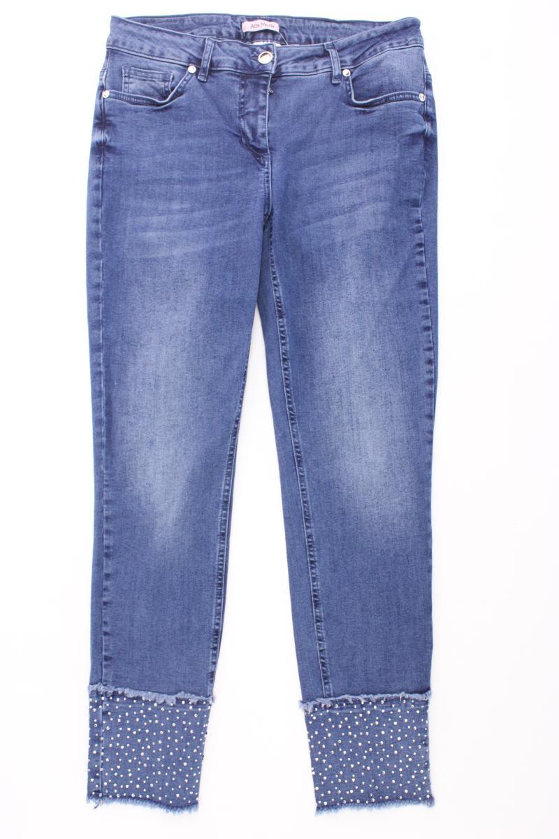 Alba Moda Skinny Jeans Gr. 40 neuwertig blau aus Baumwolle