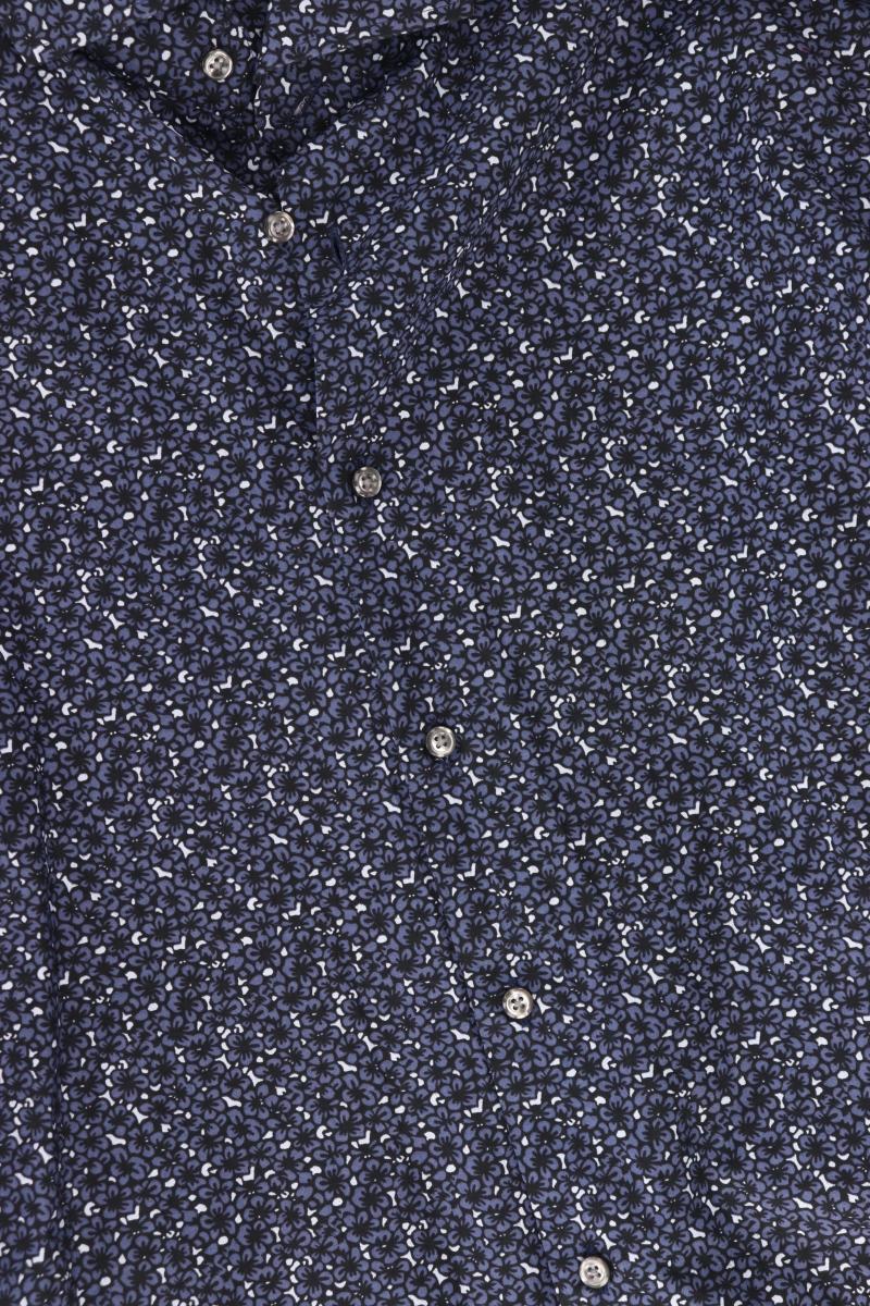 Joop! Langarmhemd für Herren Gr. Hemdgröße 44 mit Blumenmuster blau