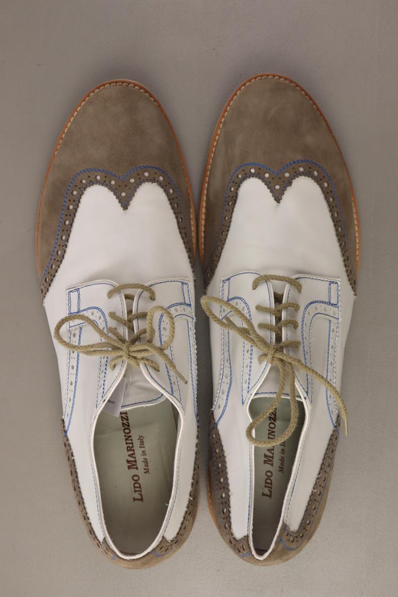 Lido Marinozzi Schuhe für Herren Gr. 46 weiß aus Leder