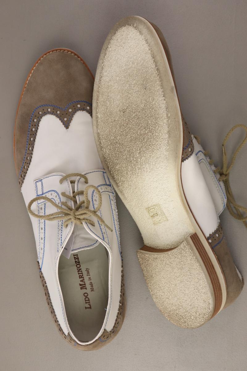 Lido Marinozzi Schuhe für Herren Gr. 46 weiß aus Leder