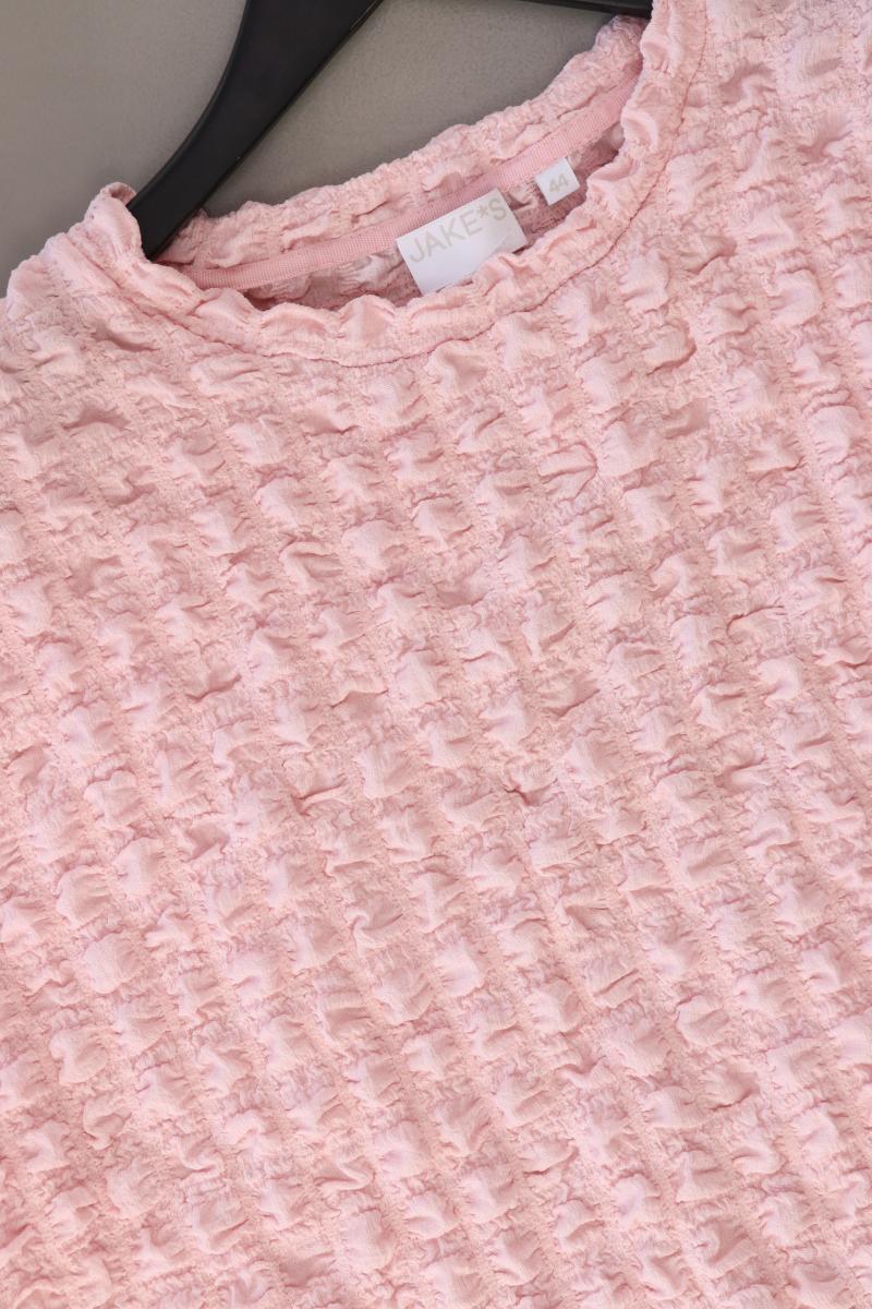 Jake*s Kurzarmbluse Gr. 44 rosa aus Polyester