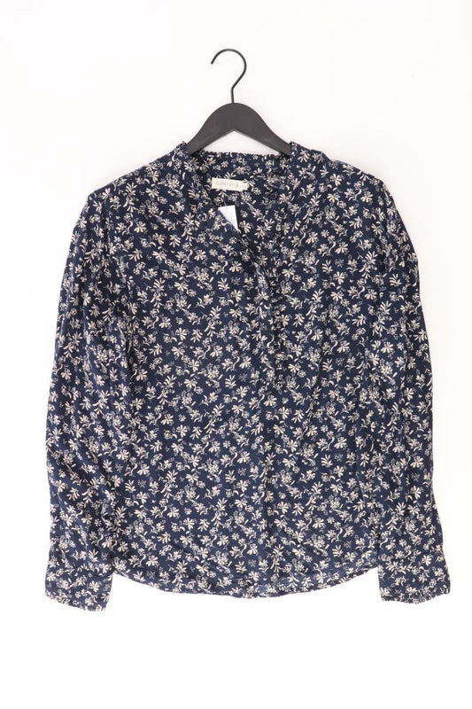 Closet by Lo. Bluse Gr. 46 Langarm blau aus Viskose