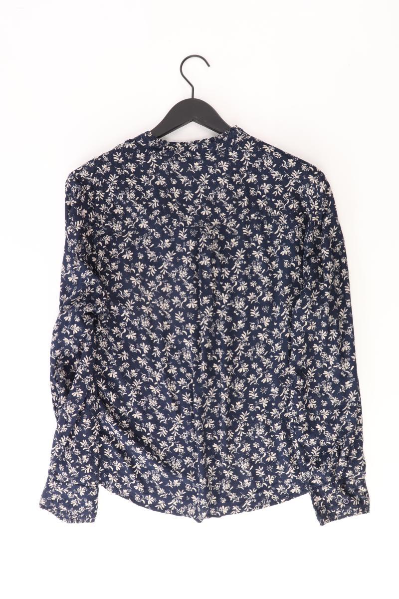 Closet by Lo. Bluse Gr. 46 Langarm blau aus Viskose