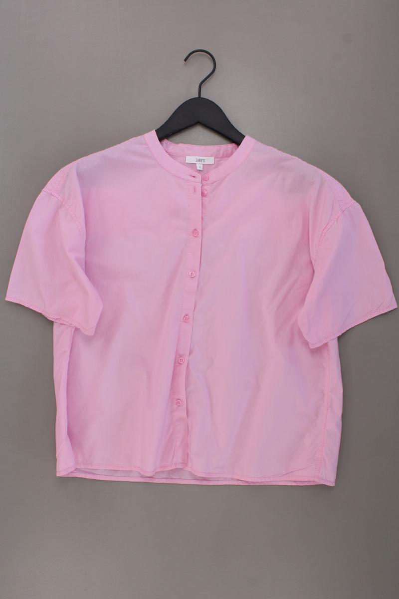 Jake*s Kurzarmbluse Gr. 42 rosa aus Baumwolle