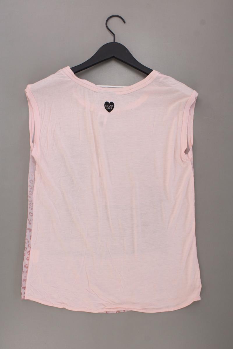 Catwalk Junkie Kurzarmbluse Gr. M mit Tierdruck rosa aus Polyester