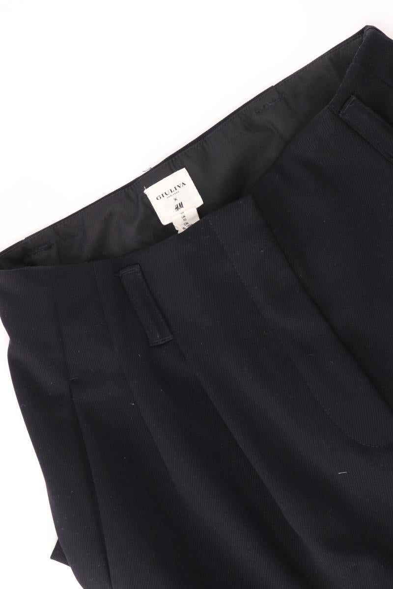 Giuliva x H&M Stoffhose Gr. 38 schwarz aus Polyester