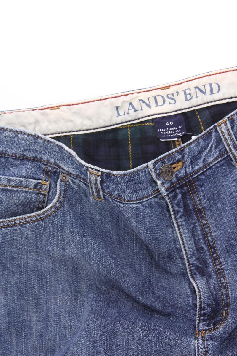 Lands' End Regular Herrenjeans Gr. W40 blau aus Baumwolle