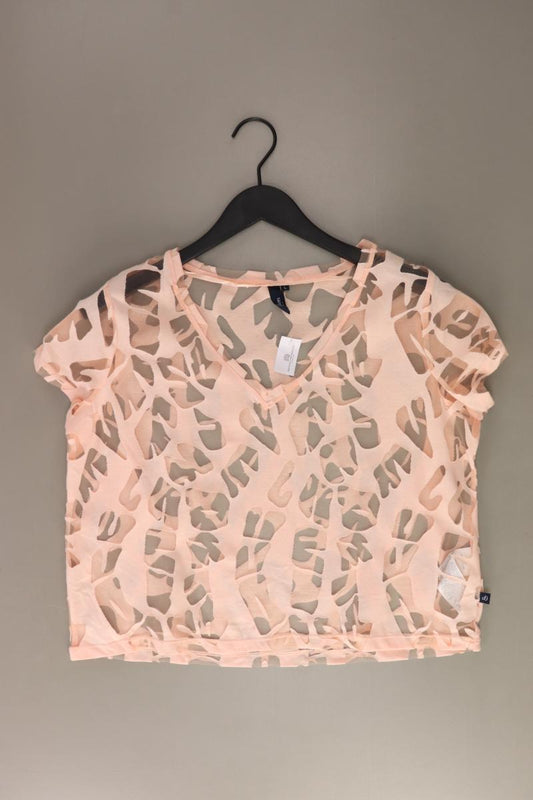 s.Oliver Cropped Shirt Gr. L Kurzarm rosa aus Polyester