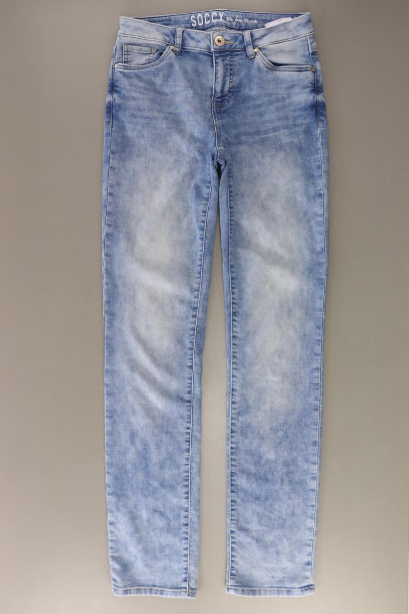 Soccx Skinny Jeans Gr. W27/L24 blau aus Baumwolle