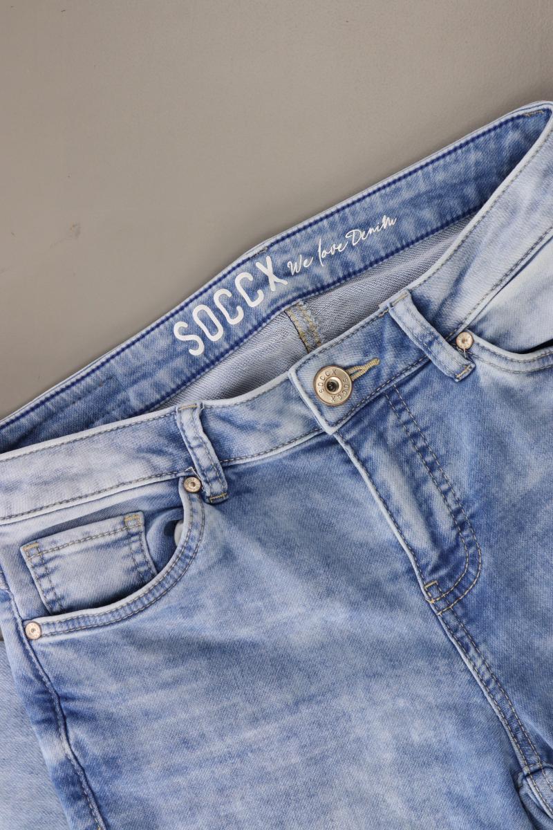 Soccx Skinny Jeans Gr. W27/L24 blau aus Baumwolle