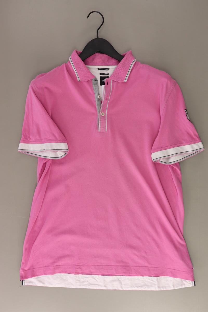 BOSS by Hugo Boss Poloshirt für Herren Gr. L Kurzarm rosa aus Baumwolle