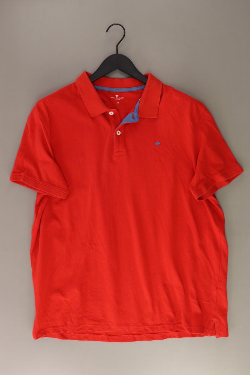 Tom Tailor Poloshirt für Herren Gr. XXL Kurzarm rot aus Baumwolle