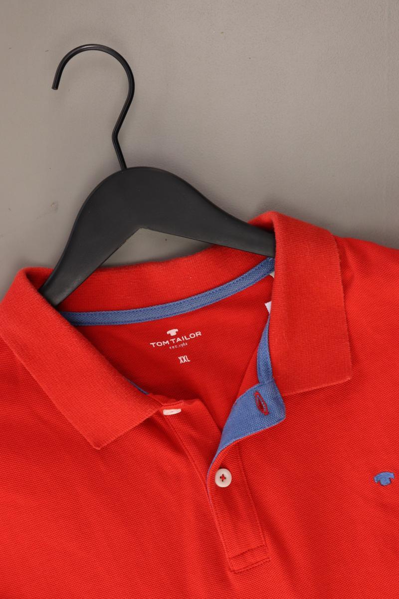 Tom Tailor Poloshirt für Herren Gr. XXL Kurzarm rot aus Baumwolle