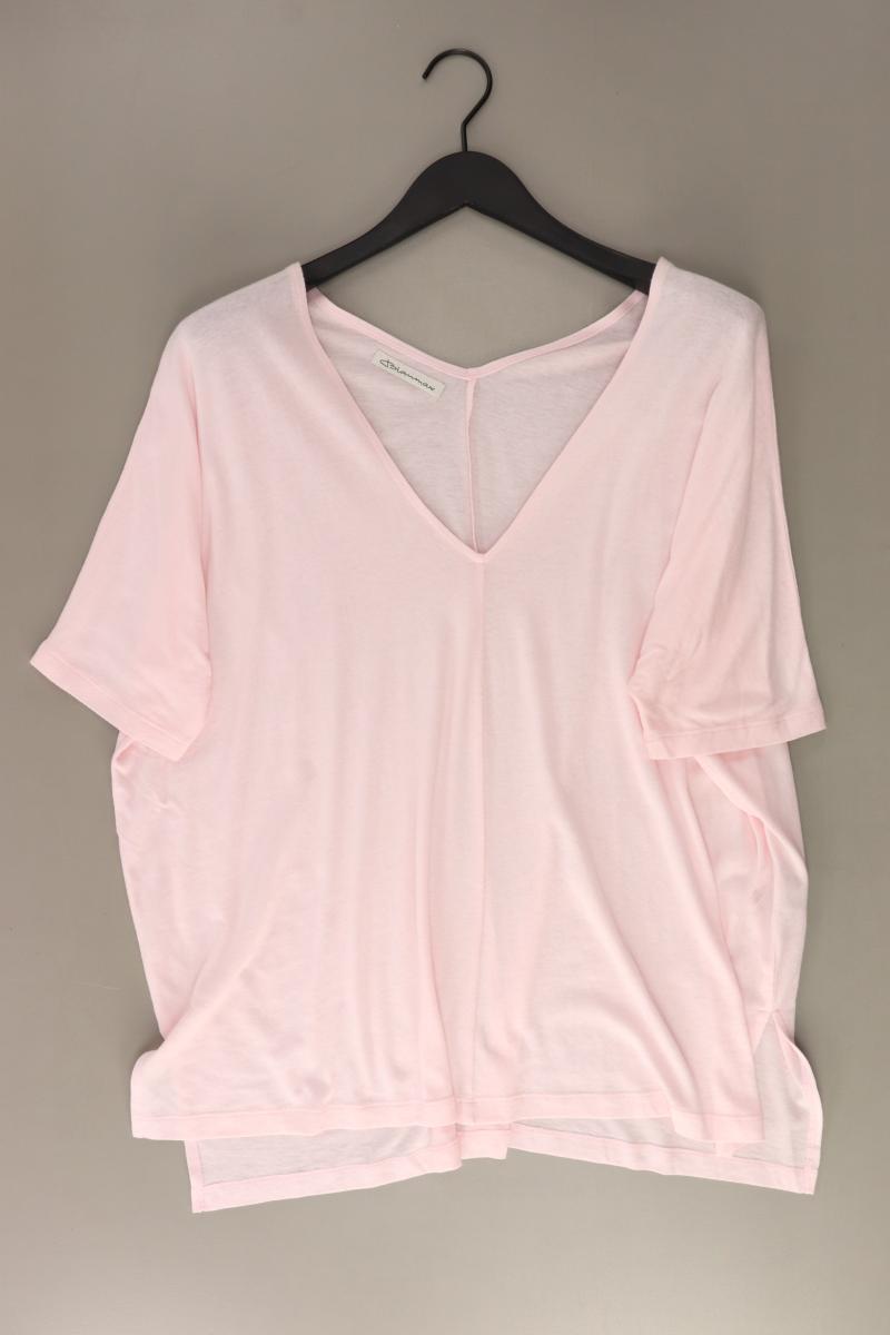 Blaumax Shirt mit V-Ausschnitt Gr. XL Kurzarm rosa aus Baumwolle