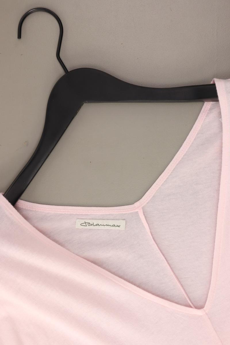 Blaumax Shirt mit V-Ausschnitt Gr. XL Kurzarm rosa aus Baumwolle