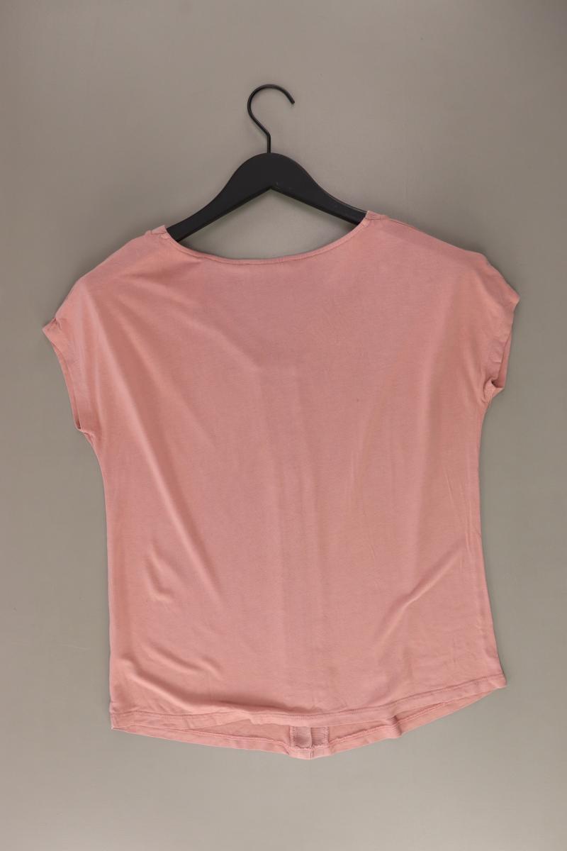 Esprit Shirt mit V-Ausschnitt Gr. M Kurzarm rosa