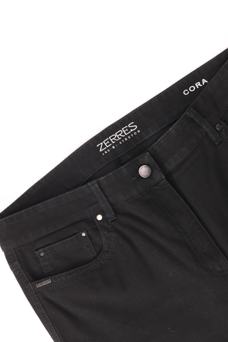 Zerres Straight Jeans Gr. Kurzgröße 42 schwarz aus Baumwolle