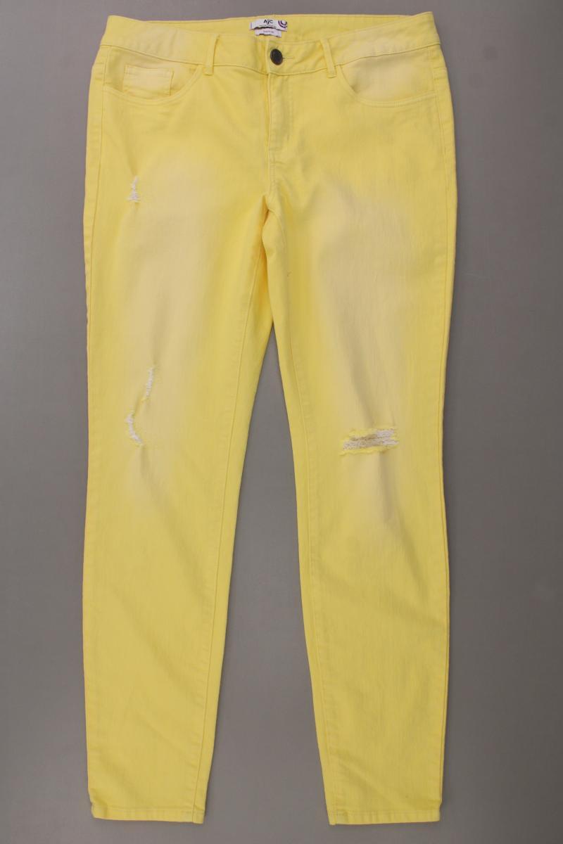 AJC Fashion Straight Jeans Gr. Langgröße 88 gelb aus Baumwolle