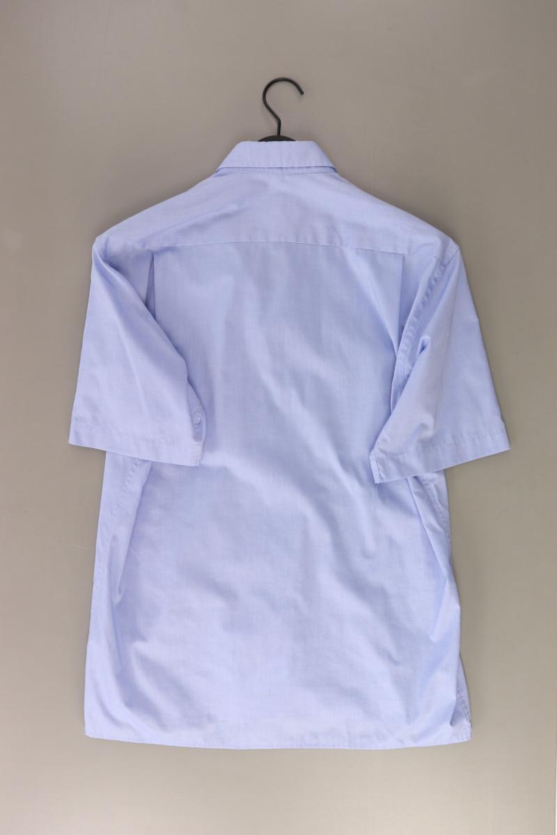 Eterna Kurzarmhemd für Herren Gr. Hemdgröße 40 blau aus Baumwolle