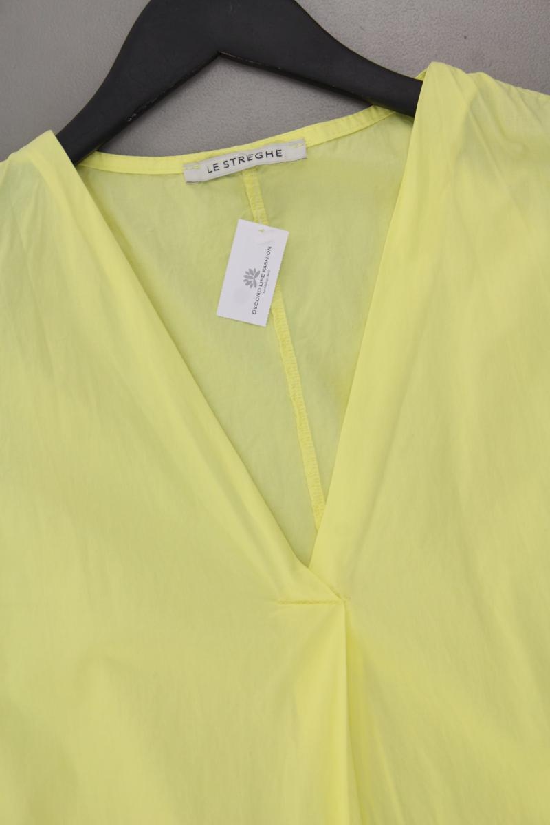 LE STRENGHE Maxikleid Gr. M Ärmellos gelb aus Baumwolle