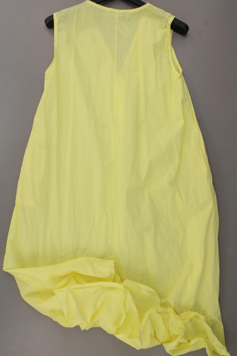 LE STRENGHE Maxikleid Gr. M Ärmellos gelb aus Baumwolle