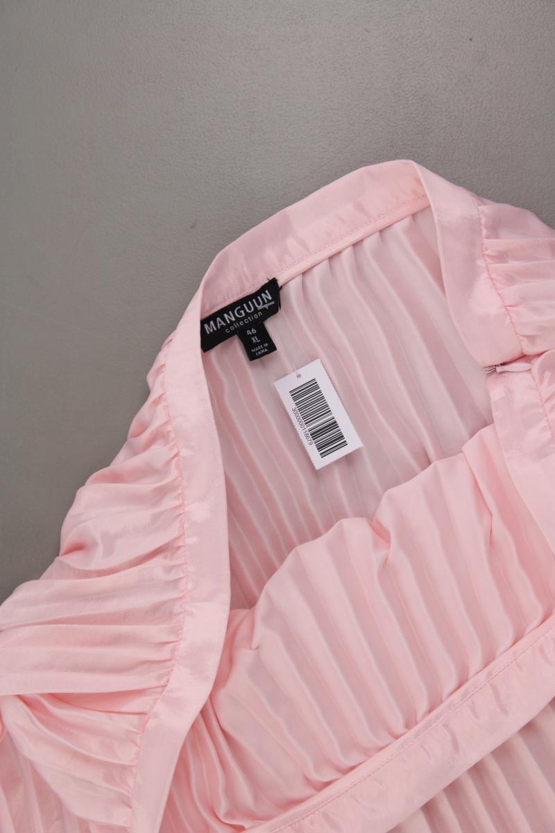 Manguun Faltenrock Gr. 46 rosa aus Polyester