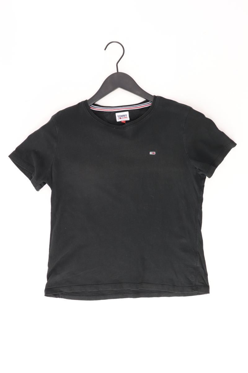 Tommy Jeans T-Shirt Gr. S Kurzarm schwarz aus Baumwolle