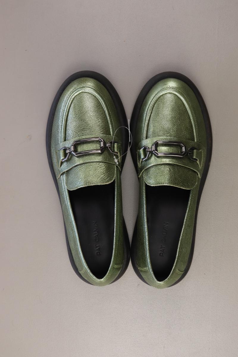 Pat Calvin Loafers Gr. 37 grün aus Leder