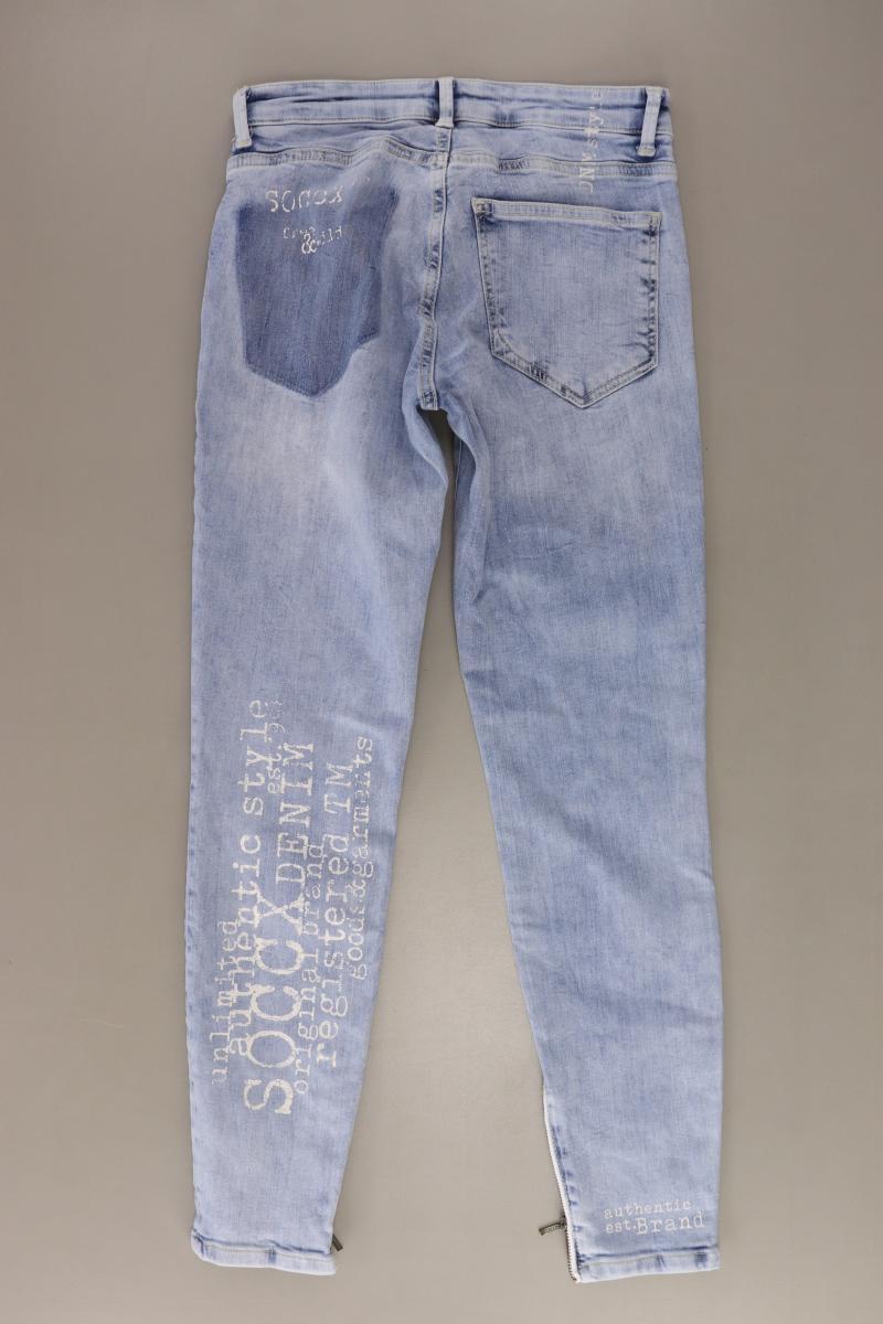 Soccx Skinny Jeans Gr. W27 blau aus Baumwolle