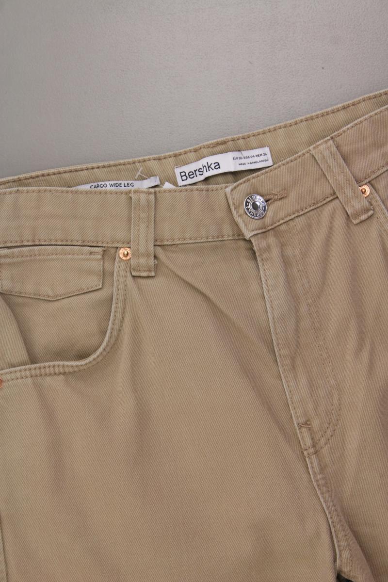 Bershka Cargohose Gr. 36 braun aus Baumwolle