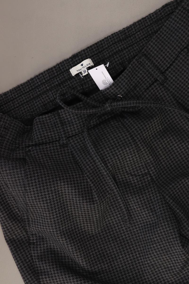 Tom Tailor Stoffhose Gr. 38 hahnentritt grau aus Polyester