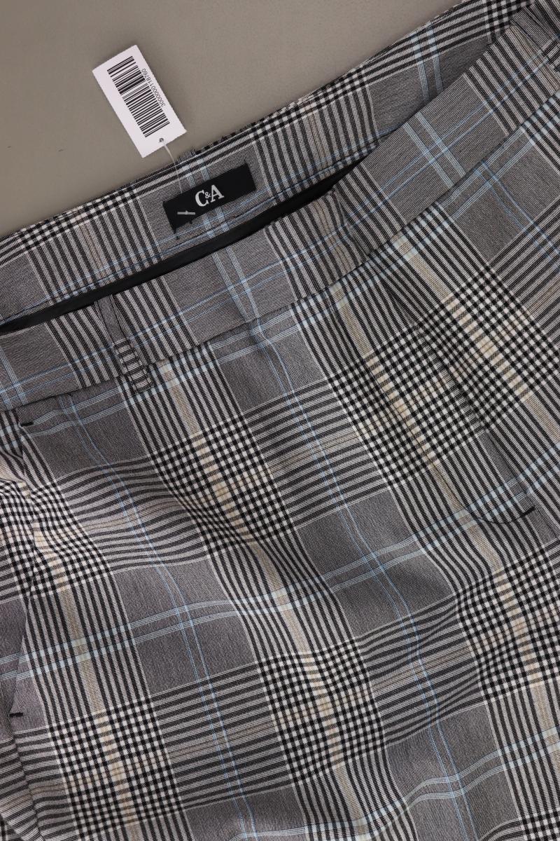 C&A Hose Gr. 46 kariert grau aus Polyester