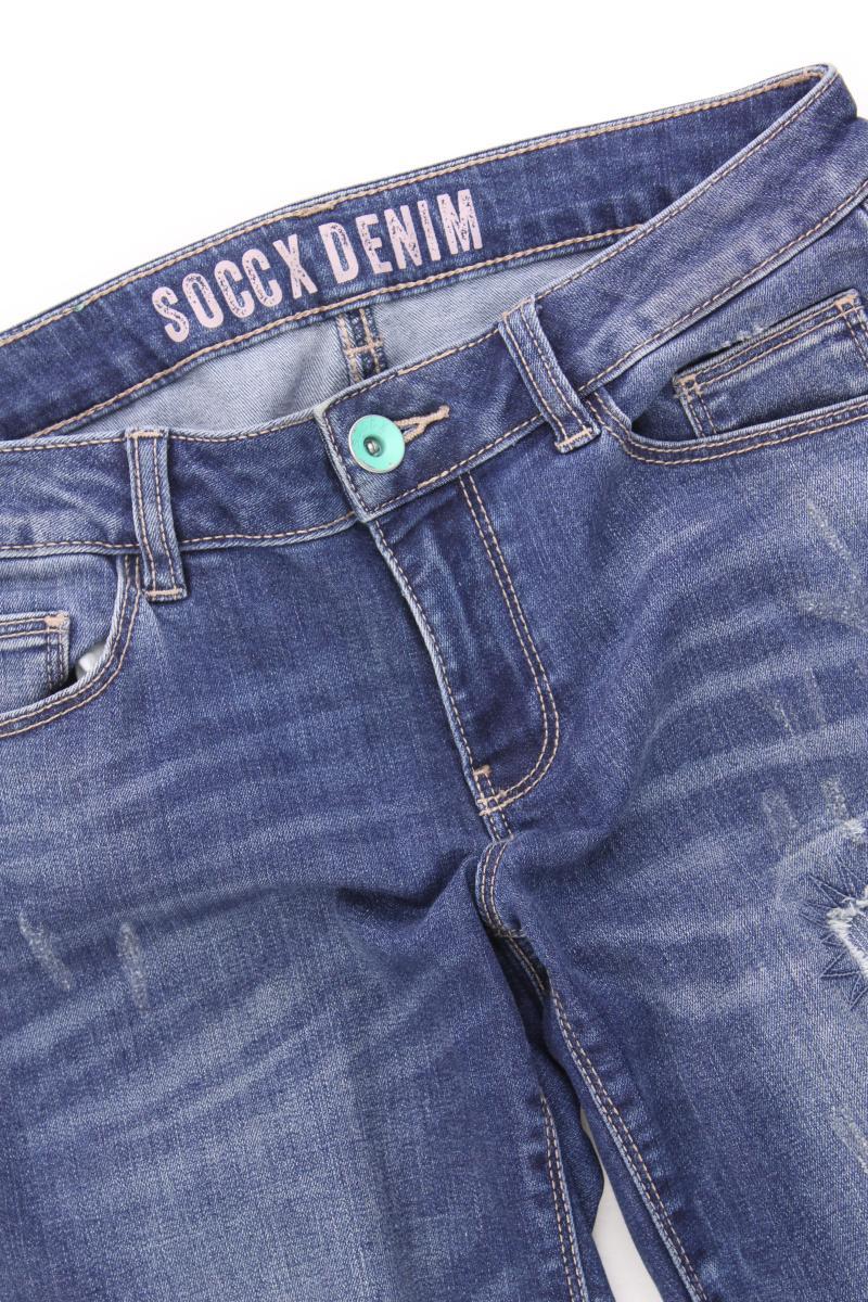 Soccx Skinny Jeans Gr. w28/L32 blau aus Baumwolle