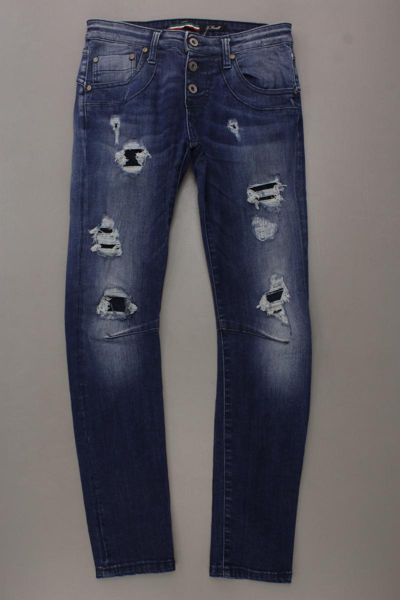 Please Skinny Jeans Gr. XS blau aus Baumwolle