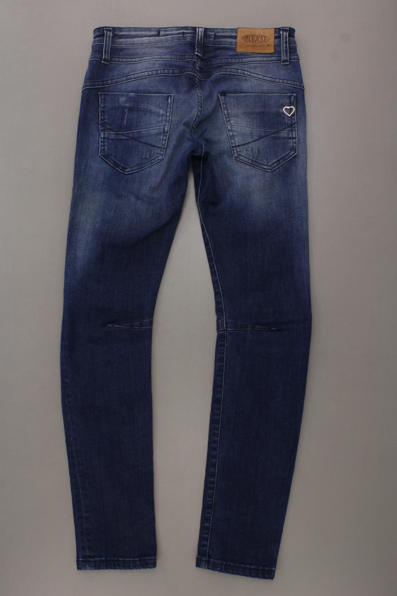 Please Skinny Jeans Gr. XS blau aus Baumwolle