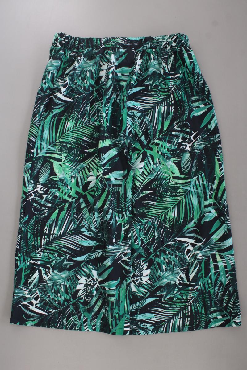 Laura Kent Hose mit Palmenmuster Gr. 48 neuwertig grün aus Polyester