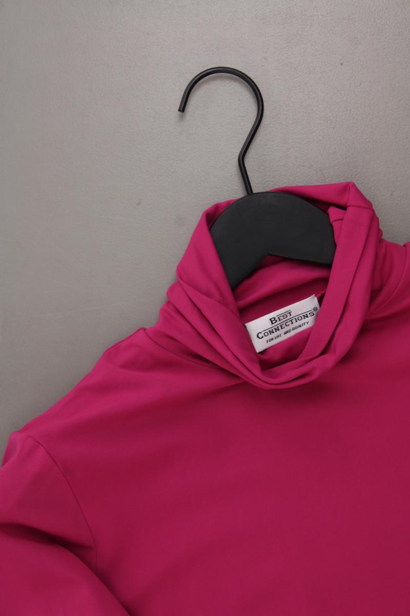 Best Connections Rollkragenshirt Gr. 40 neuwertig Kurzarm pink aus Polyamid