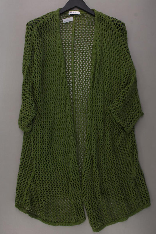 Ulla Popken Strickjacke Gr. 50/52 Langarm grün aus Baumwolle