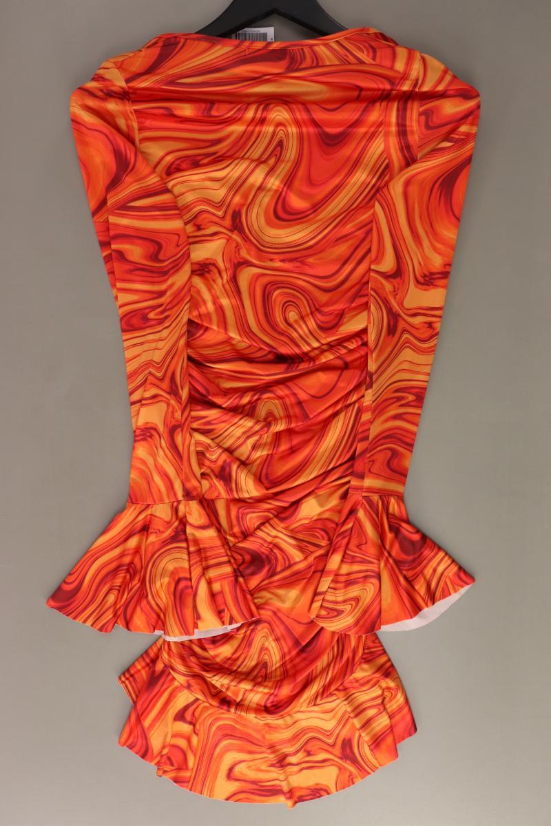 Prettylittlething Langarmkleid Gr. 36 orange aus Polyester