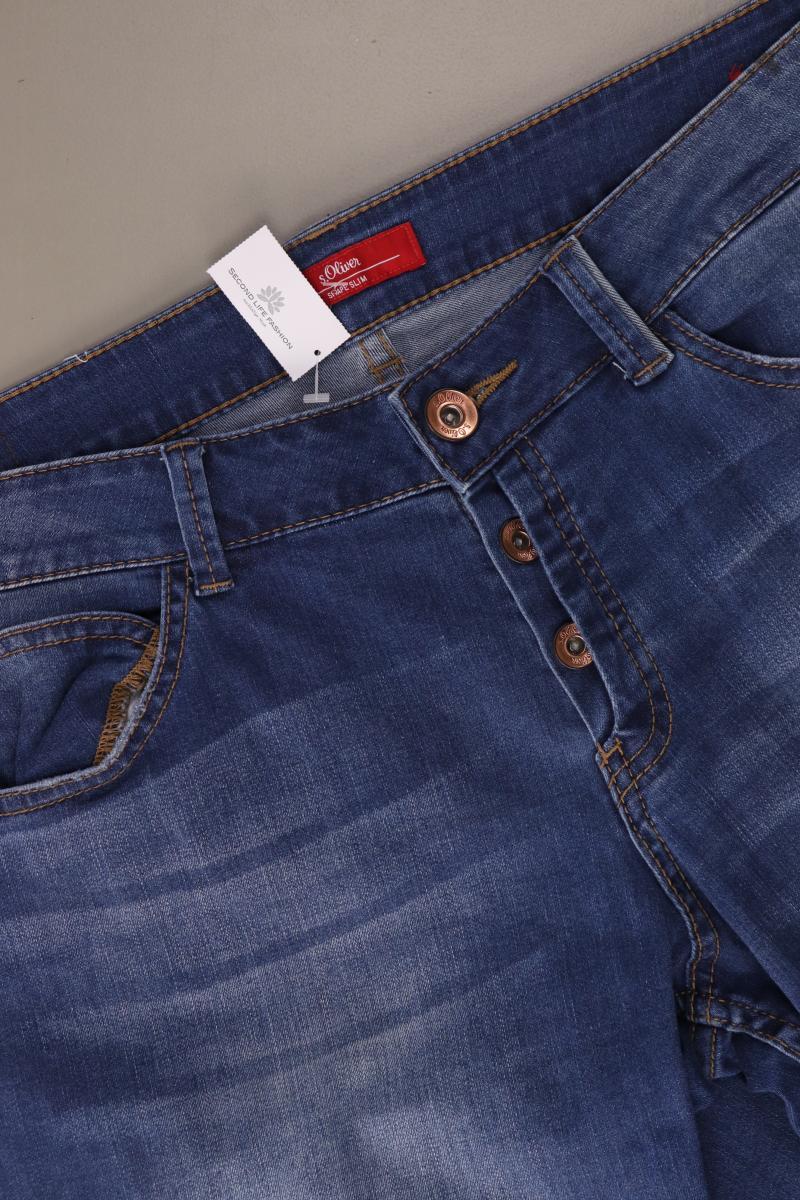 s.Oliver Straight Jeans Gr. 44 blau aus Baumwolle