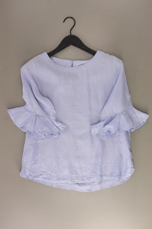 Adagio Leinenbluse Gr. 40 3/4 Ärmel blau