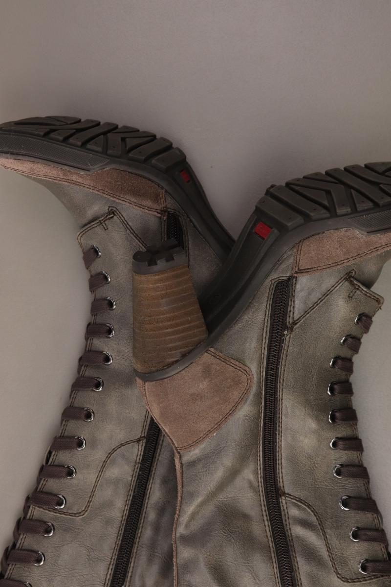 Tamaris High-Heel Stiefel Gr. 37 neuwertig grau