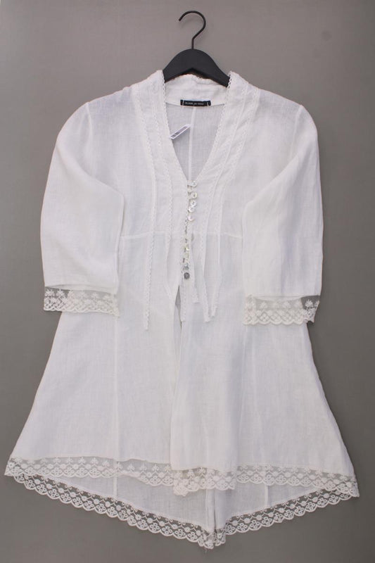 Made in Italy Leinenbluse Gr. M 3/4 Ärmel creme