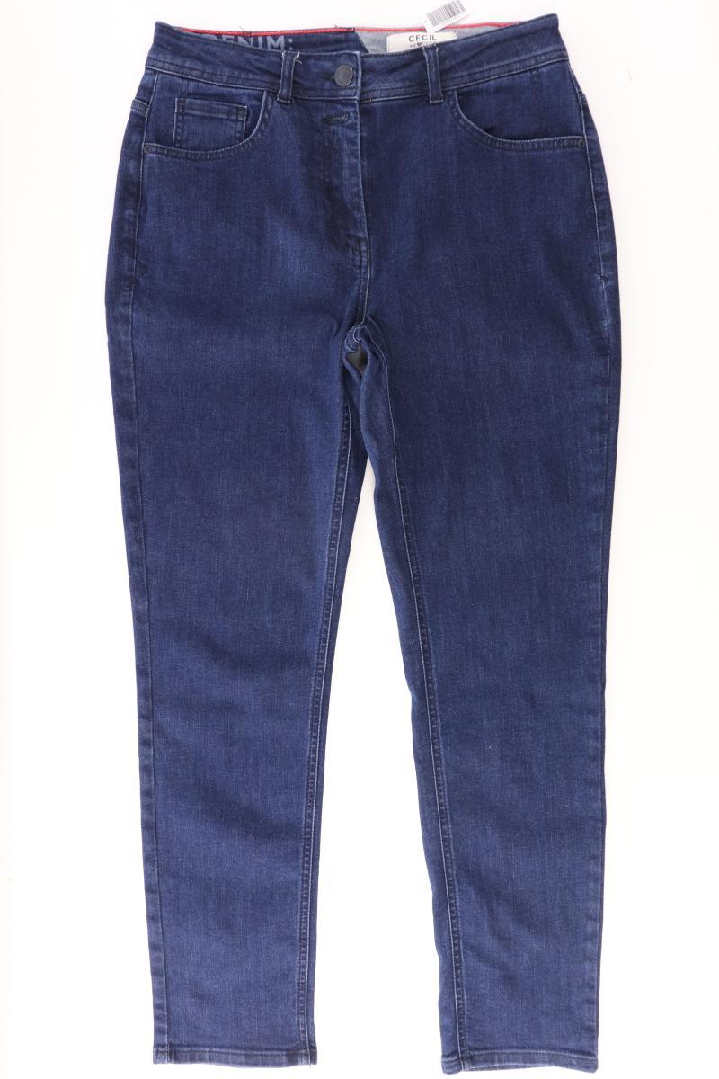 Cecil Straight Jeans Gr. W32 blau aus Baumwolle