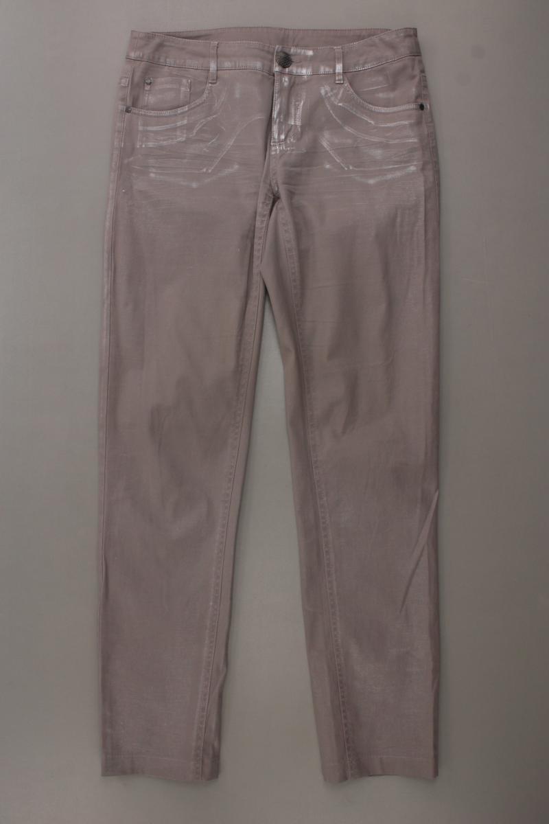 Street One Hose Gr. 36/L32 Modell Maggie mit Glitzer braun aus Baumwolle